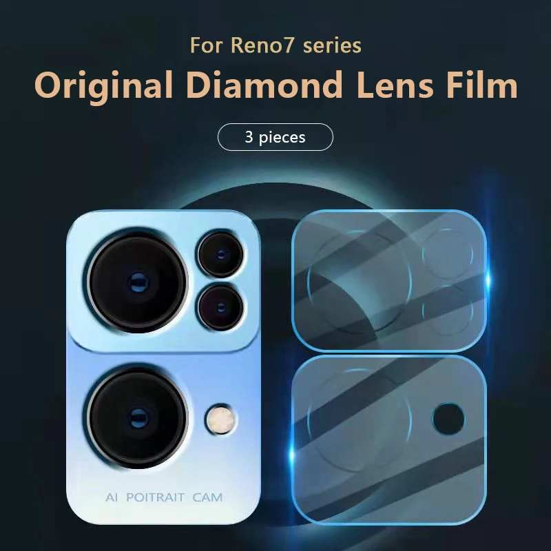 2 Pcs Ultra Clear Rear Camera Protector Diamond Tempered Glass Lens Film Full Cover Anti-fall Films For OPPO Reno7 Pro 5G
2 Pcs Ultra Clear Rear Camera Protector Diamond Tempered Glass Lens Film Full Cover Anti-fall Films For OPPO Reno7 Pro 5G