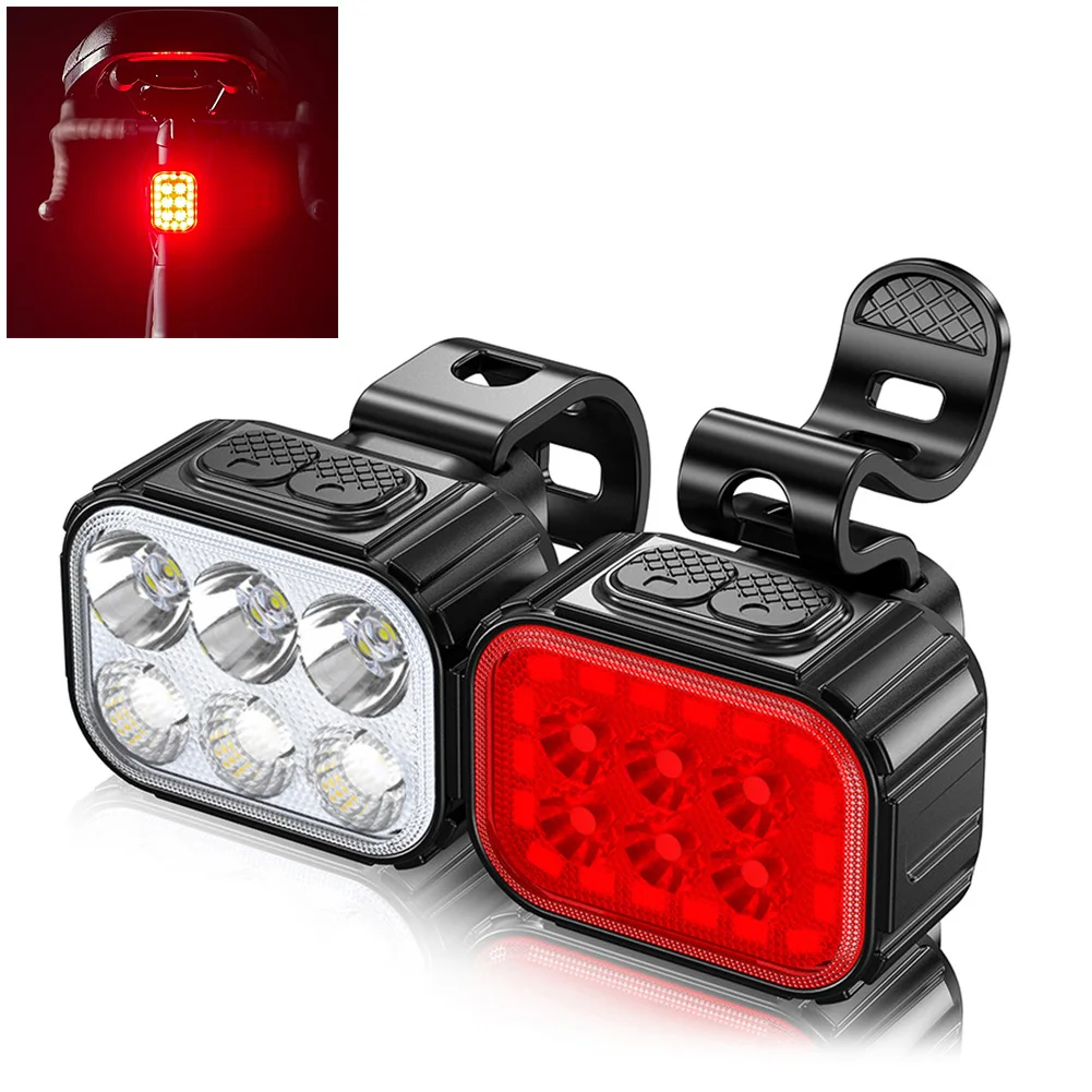 1pcs Bicycle Light USB Fast Rechargeable Waterproof LED Bike Headlight Taillight Night Safety Cycling Accessories
1pcs Bicycle Light USB Fast Rechargeable Waterproof LED Bike Headlight Taillight Night Safety Cycling Accessories