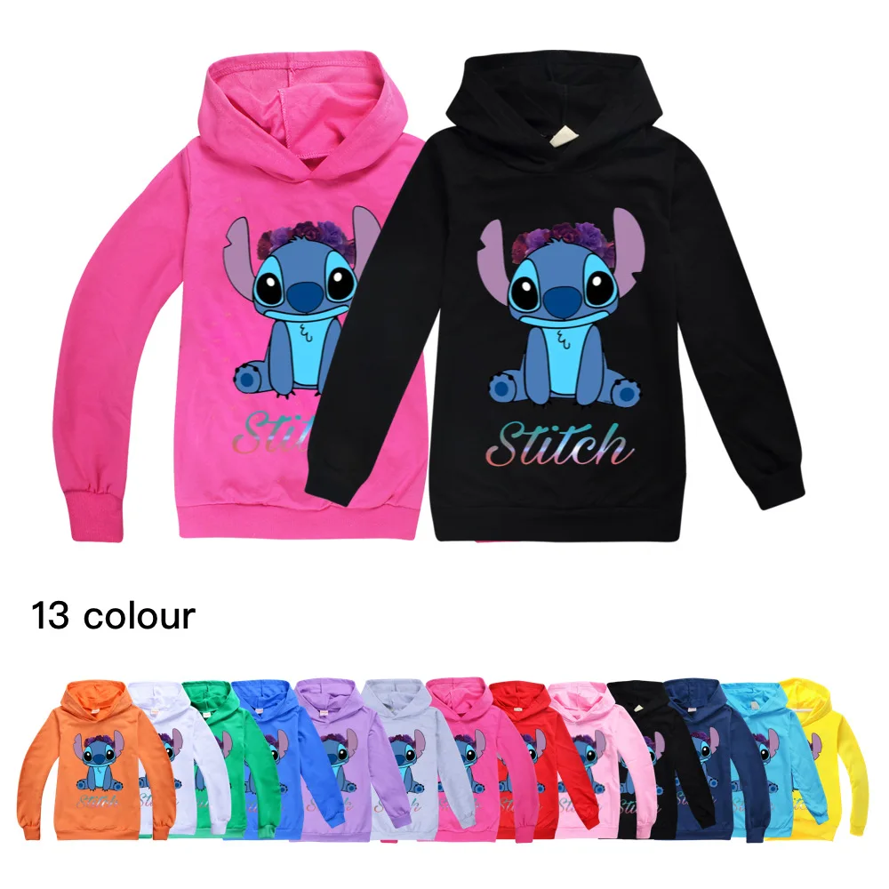 Disney Stitch Pullovers for Kids Clothes Boys Thin Hoodies for Spring Autumn Teen Girls Hooded Shirt Toddler Baby Sweatshirt
Disney Stitch Pullovers for Kids Clothes Boys Thin Hoodies for Spring Autumn Teen Girls Hooded Shirt Toddler Baby Sweatshirt