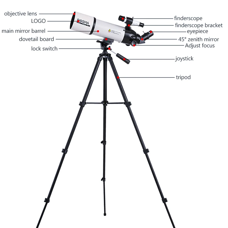 Astronomical telescope 80400 glasses Professional Edition star watching high magnification children entry-level
Astronomical telescope 80400 glasses Professional Edition star watching high magnification children entry-level