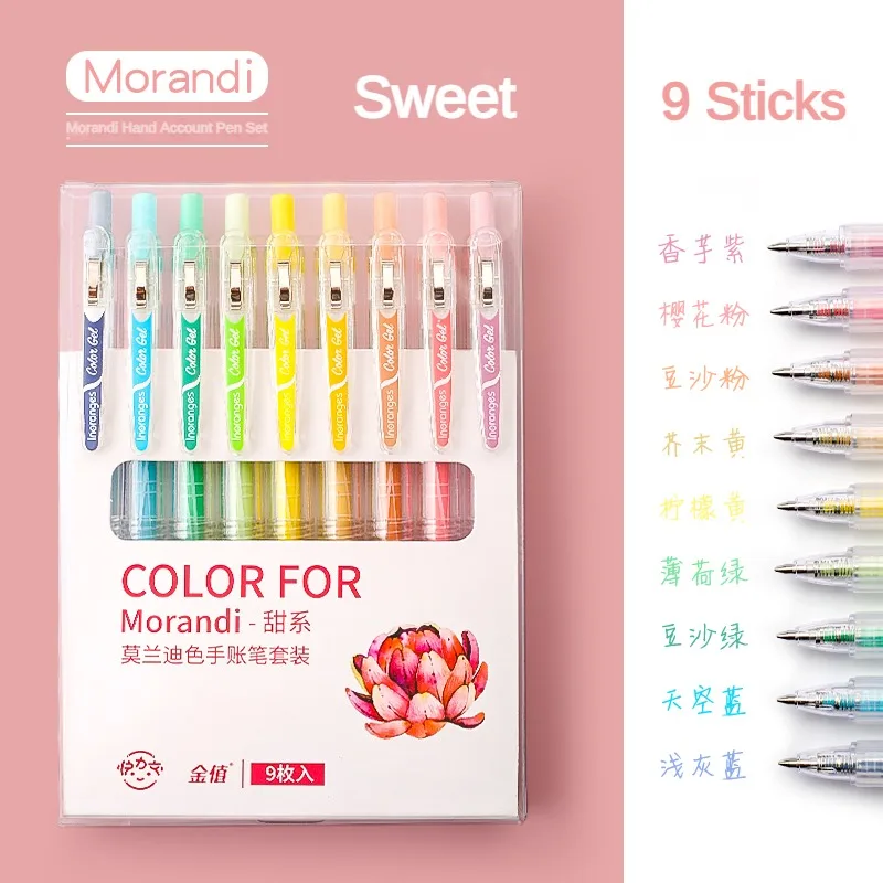Гелевые ручки Morandi 9 цветов
Гелевые ручки Morandi 9 цветов