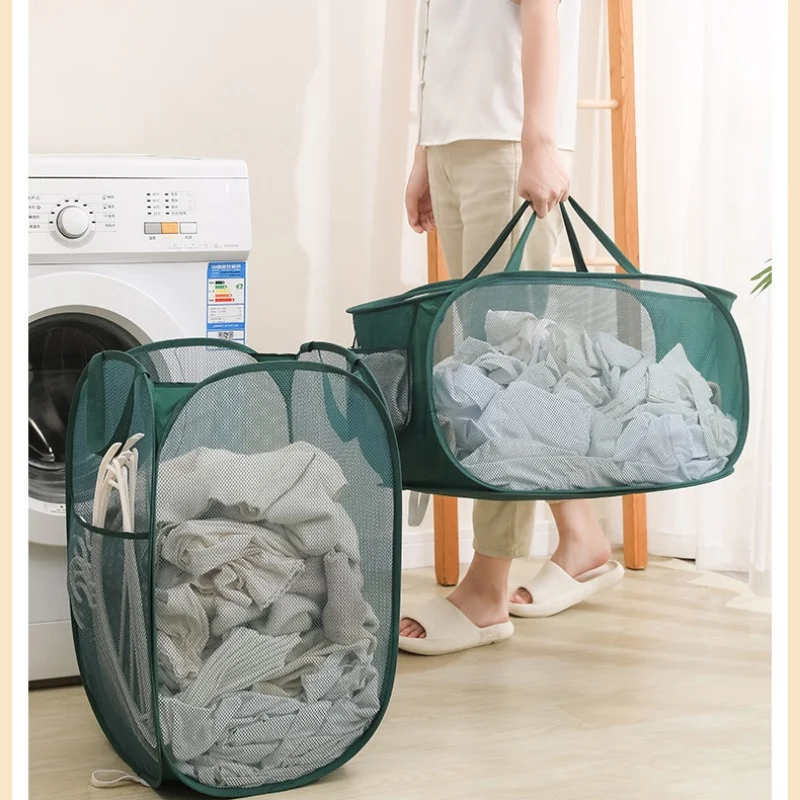 Horizontal Foldable Laundry Basket Mesh Cloth Breathable Laundrys Hamper Large Capacity Storage Baskets Home Accessories
Horizontal Foldable Laundry Basket Mesh Cloth Breathable Laundrys Hamper Large Capacity Storage Baskets Home Accessories