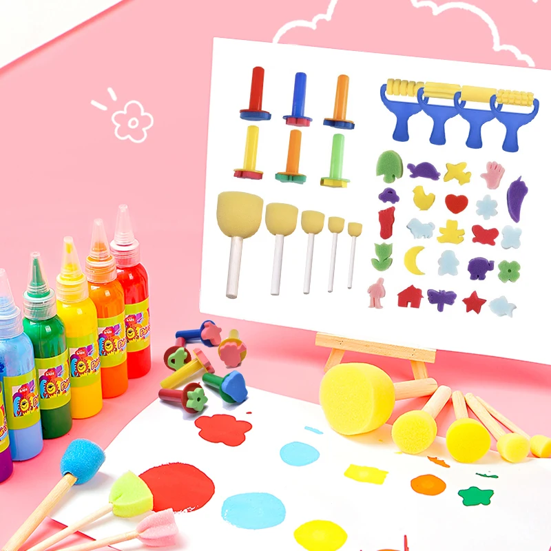 Творческие цветочные губчатые кисти «сделай сам», забавная игрушка для рисования, Детская щетка для рисования из пенопласта и граффити, при...
Творческие цветочные губчатые кисти «сделай сам», забавная игрушка для рисования, Детская щетка для рисования из пенопласта и граффити, при...