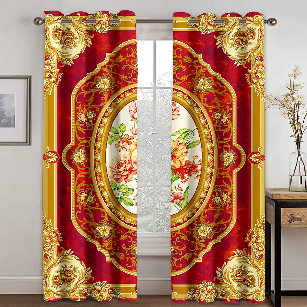 Luxury Retro Bohemian Boho Free Shipping Gold Thin2 Panle Curtains for Living Room Bedroom Kitchen Window Valance Home Decor
Luxury Retro Bohemian Boho Free Shipping Gold Thin2 Panle Curtains for Living Room Bedroom Kitchen Window Valance Home Decor