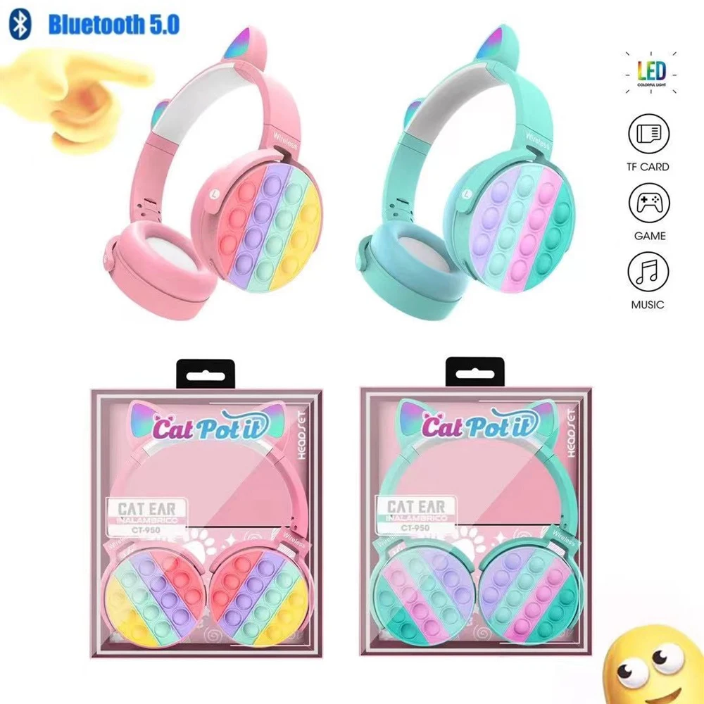 Новый продукт, Беспроводная Bluetooth-гарнитура с кошачьими ушками и микрофоном, RGB-подсветильник, снижение давления, гарнитура с пузырьками, по...
Новый продукт, Беспроводная Bluetooth-гарнитура с кошачьими ушками и микрофоном, RGB-подсветильник, снижение давления, гарнитура с пузырьками, по...