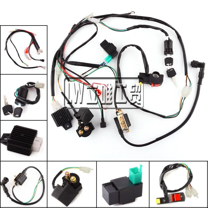 Hot Sale Wiring Harness Ignition Coil Magneto Stator for Buggy Quad Bike 50cc 110cc 150cc 200cc Cargo ATV Go kart
Hot Sale Wiring Harness Ignition Coil Magneto Stator for Buggy Quad Bike 50cc 110cc 150cc 200cc Cargo ATV Go kart