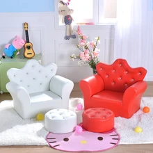 Kindergarten combination childrens sofa chair Korean leather art cute baby crown girl princess small sofa WF606326