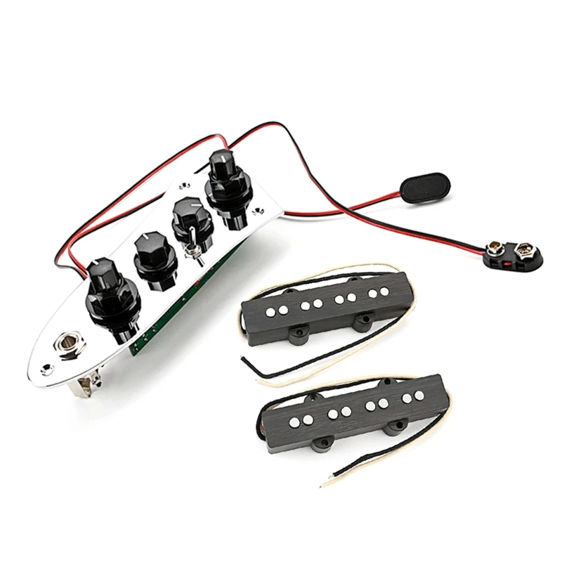 Metal Prewired Fully Loaded Guitar Bass Control Plate & 4 Strings Bass Pickup Bridge Kit for JB Bass Parts Replacement
Metal Prewired Fully Loaded Guitar Bass Control Plate & 4 Strings Bass Pickup Bridge Kit for JB Bass Parts Replacement