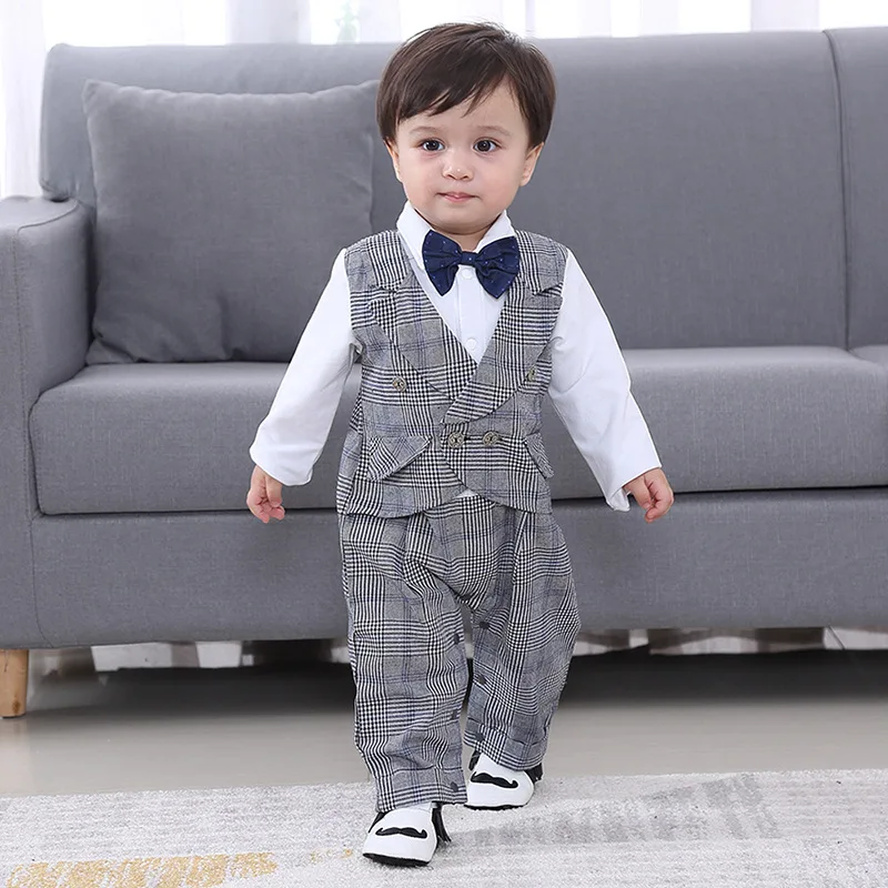 Children's Clothing Wholesale One Piece Dropshipping Autumn Long Sleeve Romper Jumpsuit Gentleman Clothes Baby Boy
Children's Clothing Wholesale One Piece Dropshipping Autumn Long Sleeve Romper Jumpsuit Gentleman Clothes Baby Boy