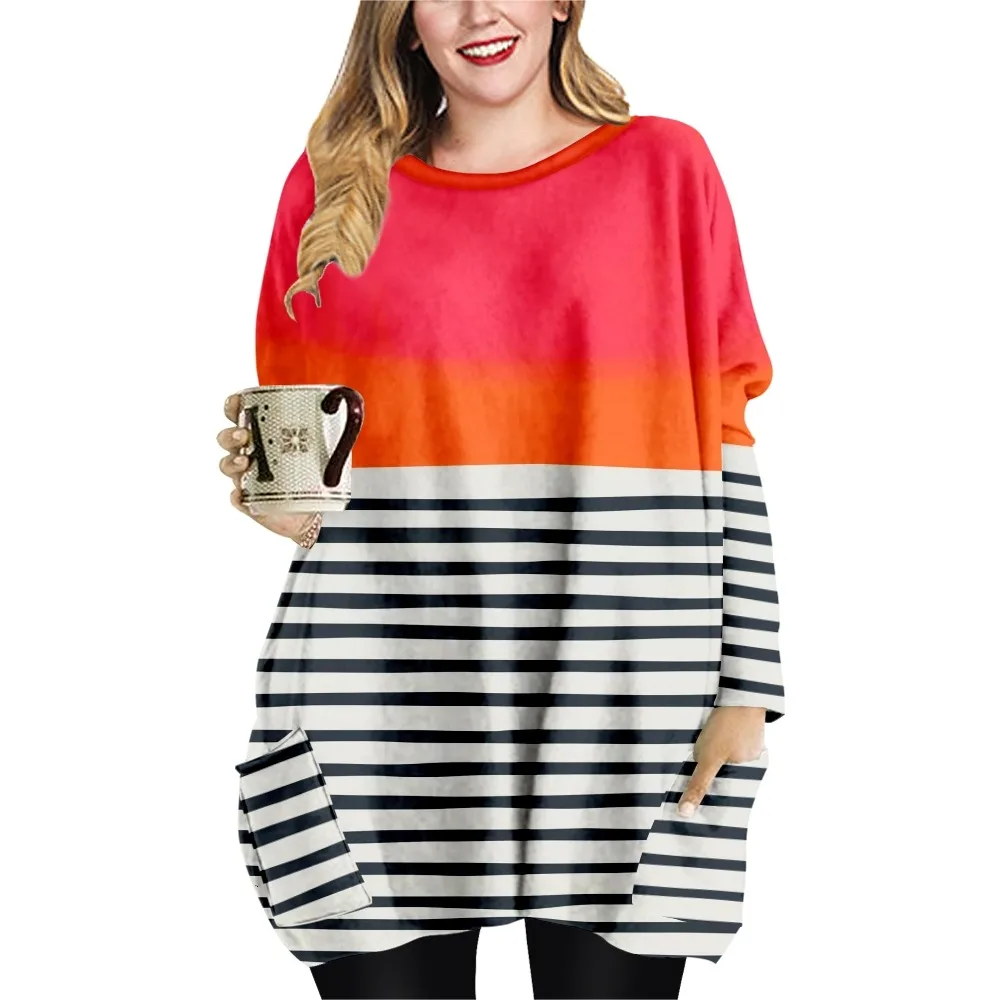 SOJINM Stripe Printing T-shirt Female Summer Casual Vintage T-shirt Clothing Fashion Top Long Sleeve Blouse Oversized 2XL
SOJINM Stripe Printing T-shirt Female Summer Casual Vintage T-shirt Clothing Fashion Top Long Sleeve Blouse Oversized 2XL