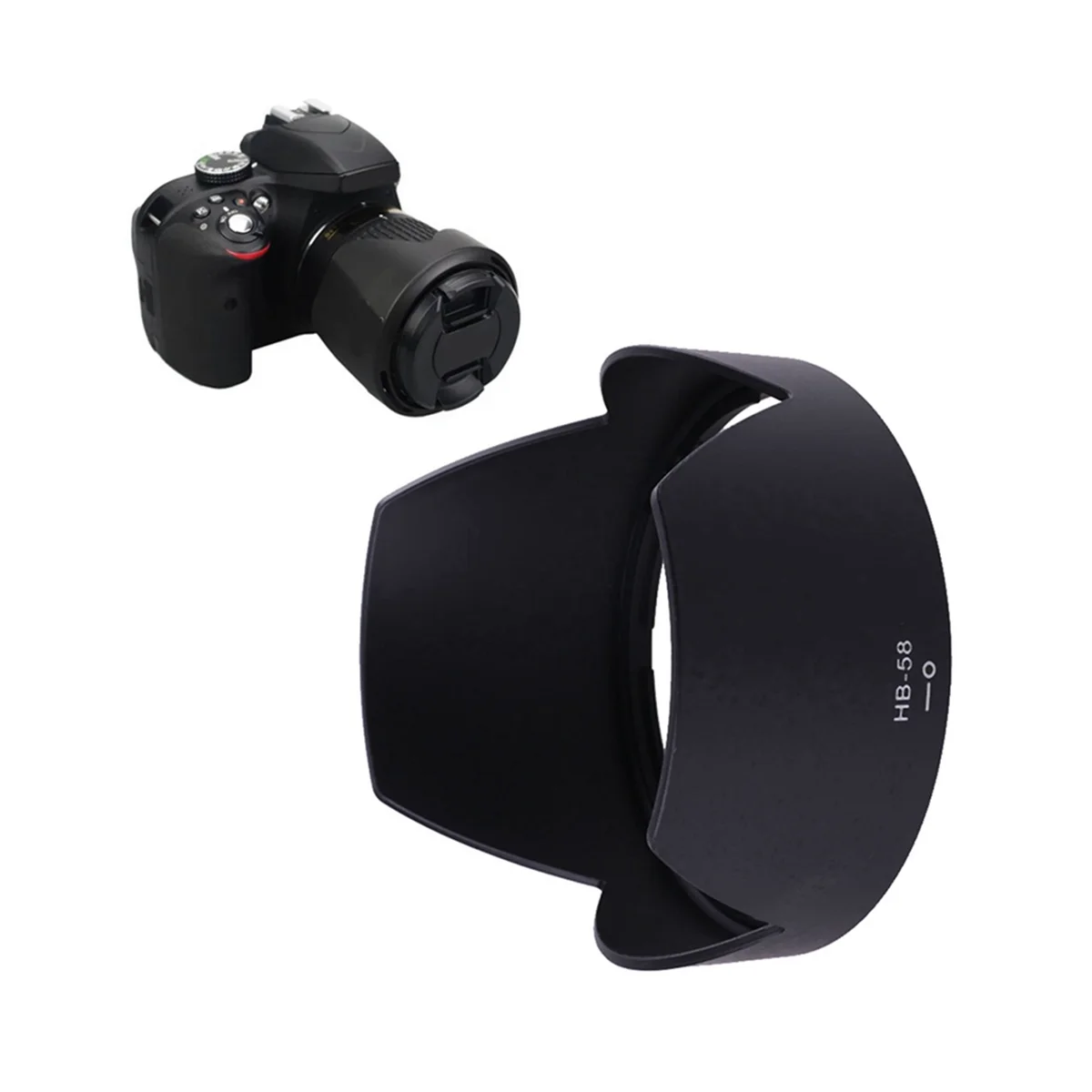 

HB-58 HB58 Portable Convenient Lens Hood for Nikon AF-S DX NIKKOR 18-300mm F/3.5-5.6G ED VR