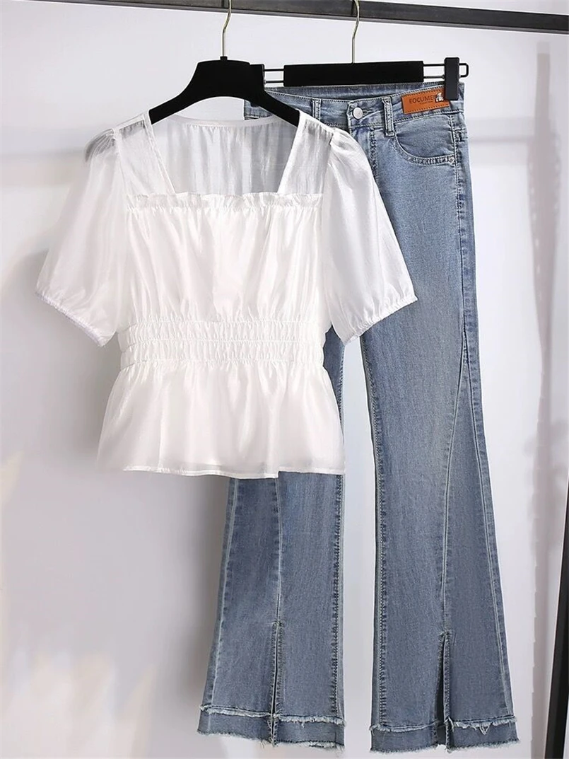 2023 Women's Summer Blouses Fashion Square Collar Elegant Simple Shirts Preppy Style Casual Short Sleeve Pure Color Blouse Tops
2023 Women's Summer Blouses Fashion Square Collar Elegant Simple Shirts Preppy Style Casual Short Sleeve Pure Color Blouse Tops