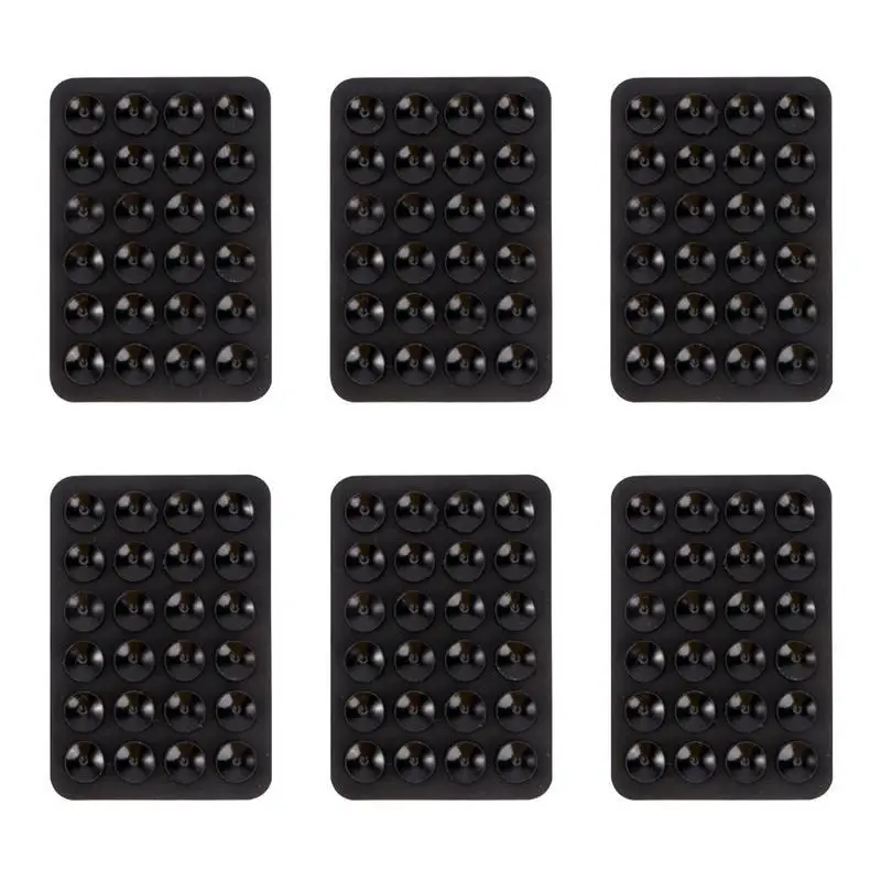 6pcs Universal Multipurpose Mobile Phone Holder Mat Anti-slip Single-sided Suction Cup Mat with Strong Adhesive (Black)
6pcs Universal Multipurpose Mobile Phone Holder Mat Anti-slip Single-sided Suction Cup Mat with Strong Adhesive (Black)