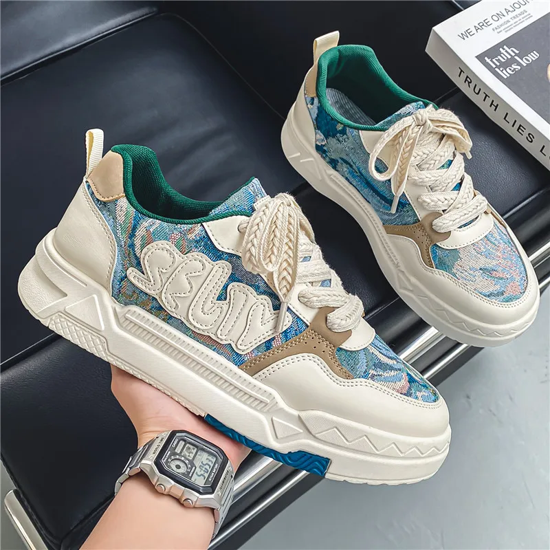 Casual Sneakers for Men Breathable Lightweight Round Toe Non-slip Comfortable Outdoor Trendy All-match Shoes Spring Autumn Main
Casual Sneakers for Men Breathable Lightweight Round Toe Non-slip Comfortable Outdoor Trendy All-match Shoes Spring Autumn Main