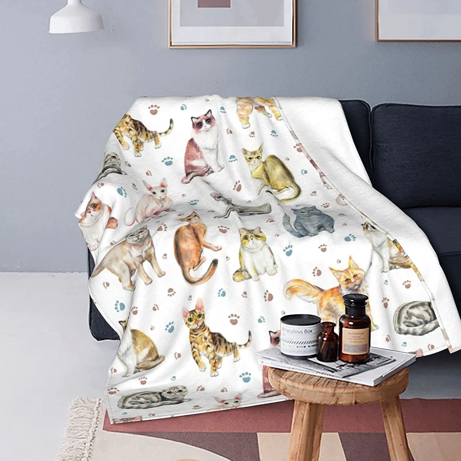 Kitten Cats Throw Blanket Cozy Plush Flannel Fleece Soft Bed Blankets for Sofa Couch Bedroom
Kitten Cats Throw Blanket Cozy Plush Flannel Fleece Soft Bed Blankets for Sofa Couch Bedroom
