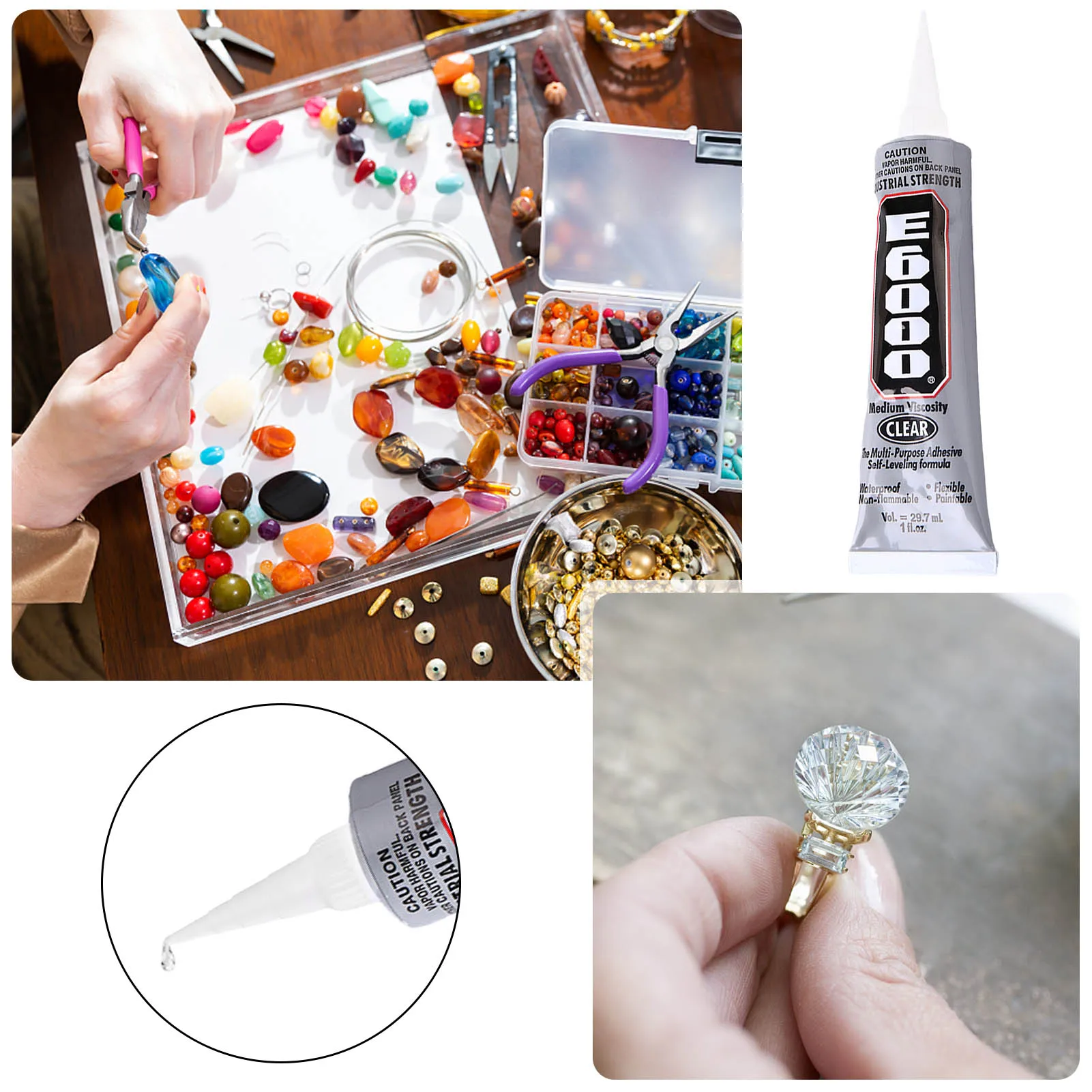 Clear Contact Adhesive DIY Cloth Metal Fabric Rhinestone Super Strong Adhesive Glue For Jewelry Making
Clear Contact Adhesive DIY Cloth Metal Fabric Rhinestone Super Strong Adhesive Glue For Jewelry Making