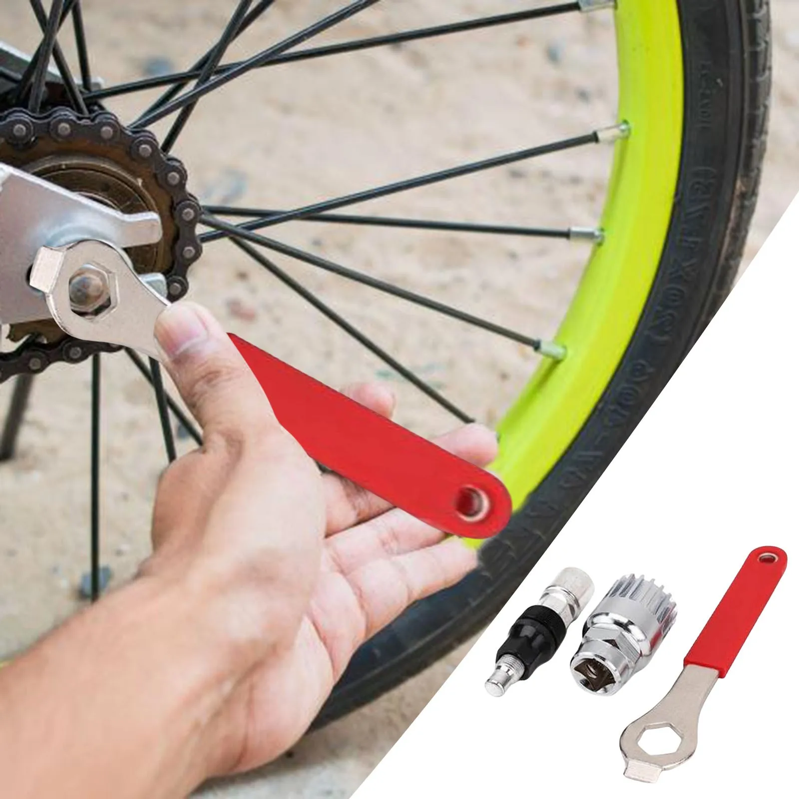 

Многофункциональный инструмент для ремонта велосипеда, набор для снятия коленчатого вала, набор для снятия коленчатого вала, съемник зубьев, боковая пластина, гаечный ключ, инструменты для ремонта
