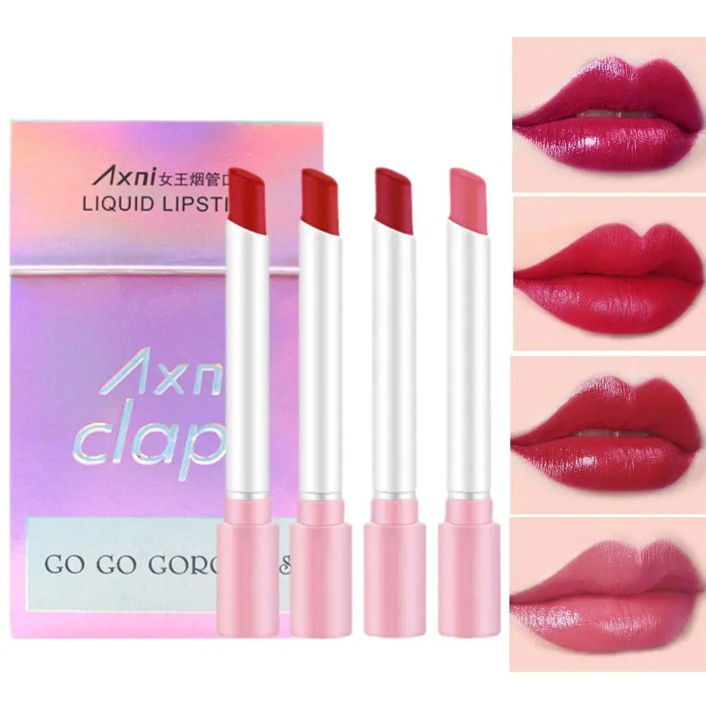 4 Colors/set Women Sexy Cigarette Lipstick Lasting Lips Smoke Lipsticks Cosmetic Lipsticks Moisture Shape Waterproof Tube M P7C7
4 Colors/set Women Sexy Cigarette Lipstick Lasting Lips Smoke Lipsticks Cosmetic Lipsticks Moisture Shape Waterproof Tube M P7C7