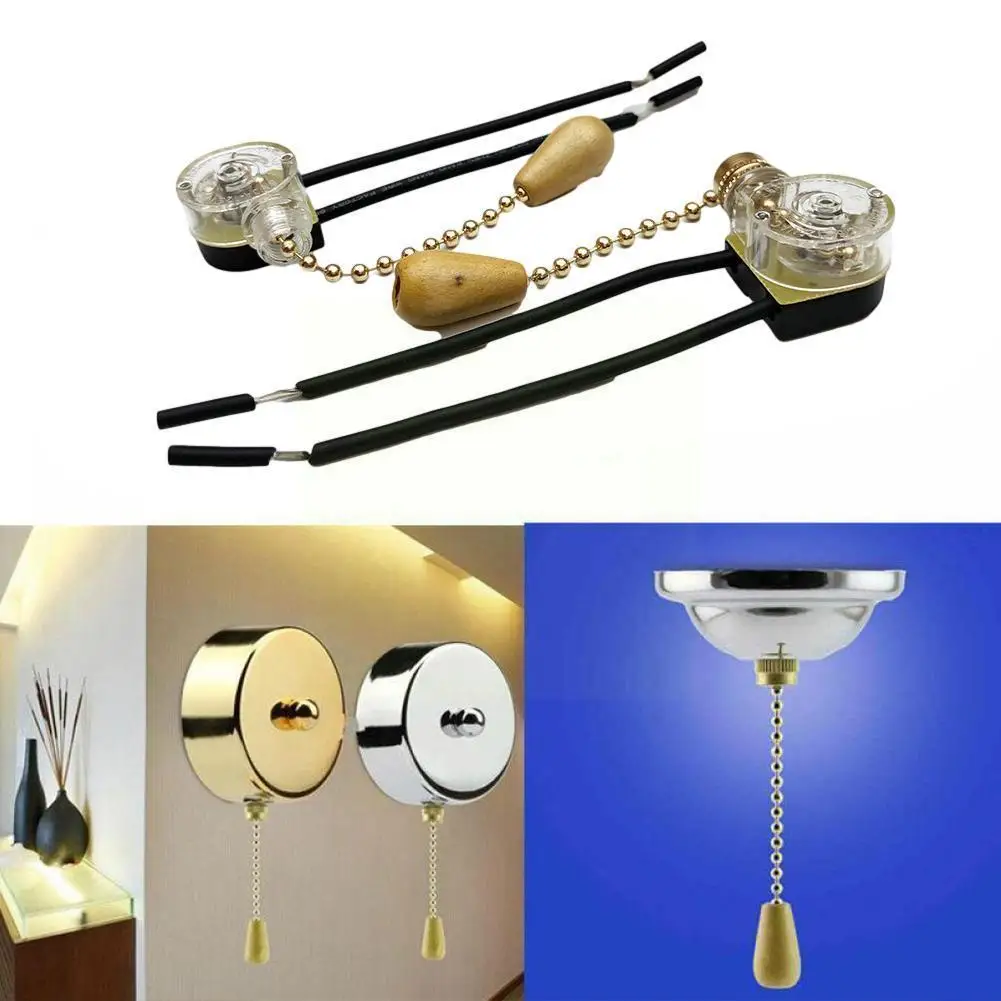 2pcs Wall Light Pull Rope Switch Pull Cord Chain Switch Control Home Universal Ceiling Fan Lamp Replacement Parts For Light E2A5
2pcs Wall Light Pull Rope Switch Pull Cord Chain Switch Control Home Universal Ceiling Fan Lamp Replacement Parts For Light E2A5