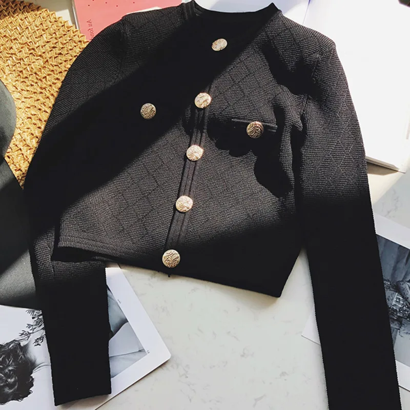 Rachel Crop Tops Mujer O-neck Long Sleeve Knitted Sweater Coat Korean Temperament Pull Femme
Rachel Crop Tops Mujer O-neck Long Sleeve Knitted Sweater Coat Korean Temperament Pull Femme