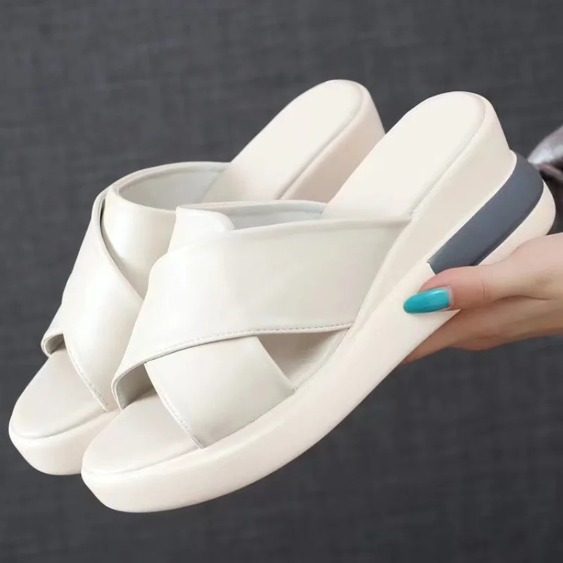 Summer Wedge Shoes for Women Sandals Solid Color Open Toe High Heels Casual Ladies Buckle Strap Fashion Female Sandalias Mujer
Summer Wedge Shoes for Women Sandals Solid Color Open Toe High Heels Casual Ladies Buckle Strap Fashion Female Sandalias Mujer