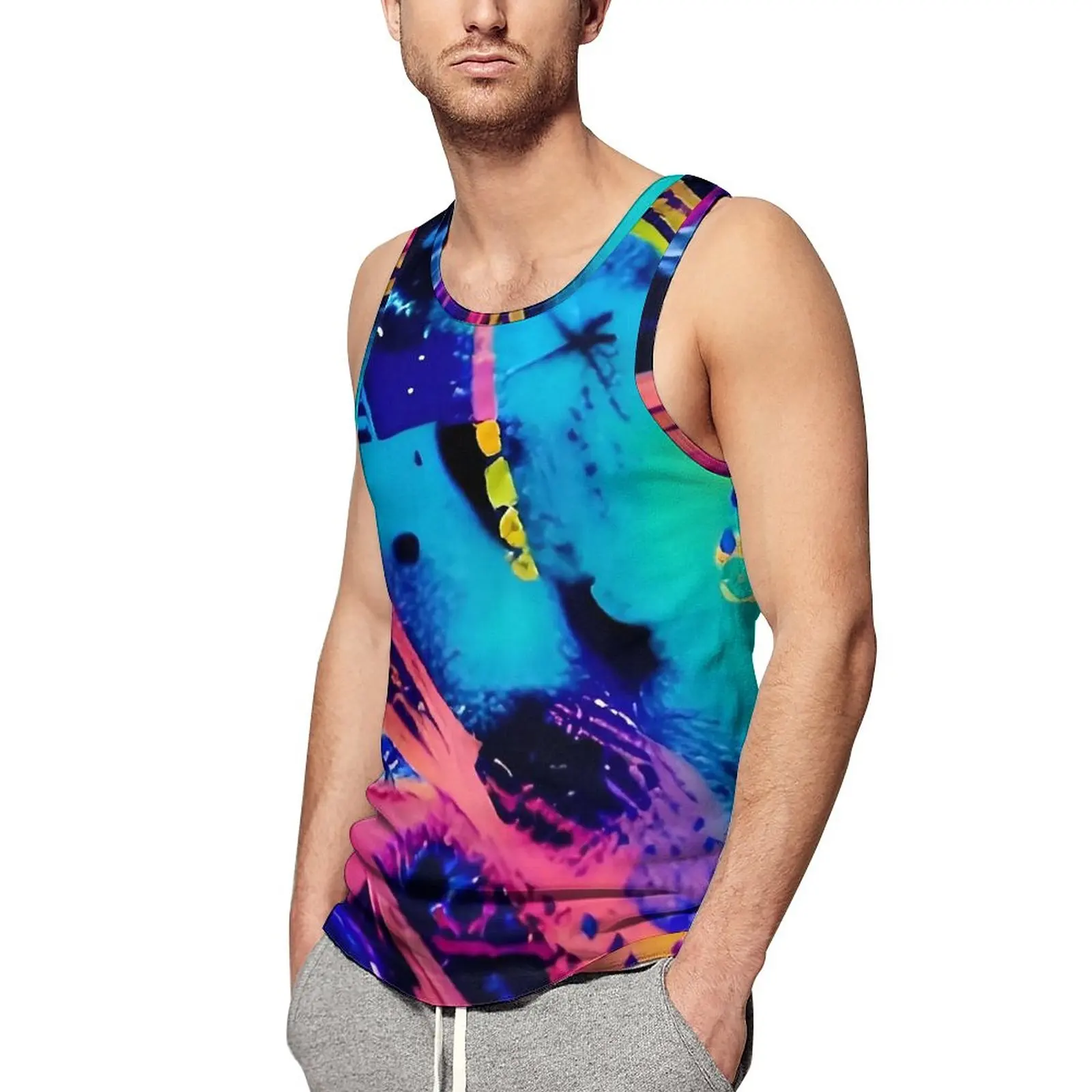 Vibrant Brush Print Tank Top Abstract Art Fashion Tops Beach Bodybuilding Man's Printed Sleeveless Vests Big Size 4XL 5XL
Vibrant Brush Print Tank Top Abstract Art Fashion Tops Beach Bodybuilding Man's Printed Sleeveless Vests Big Size 4XL 5XL