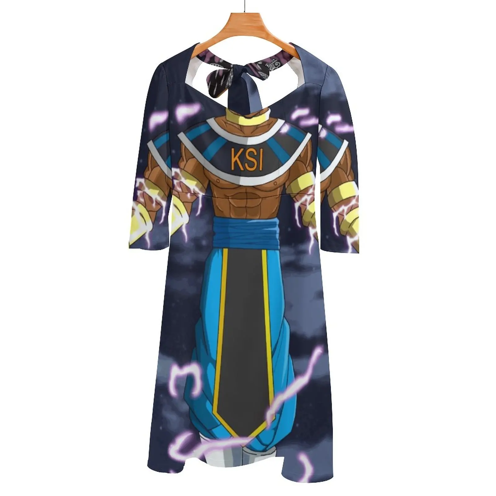 Ksi Colorful Superhero Cartoon Style Art Back Lacing Backless Dress Square Neck Dress Fashion Printed Dress 6Xl Ksi Ksi Art 
Ksi Colorful Superhero Cartoon Style Art Back Lacing Backless Dress Square Neck Dress Fashion Printed Dress 6Xl Ksi Ksi Art