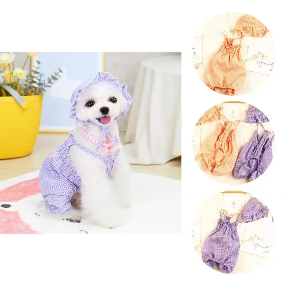 Useful Pet Sweatshirt with Hat Lightweight Small Plaid Puppy Coat Dog Outfit Dog Clothes 1 Set
Useful Pet Sweatshirt with Hat Lightweight Small Plaid Puppy Coat Dog Outfit Dog Clothes 1 Set