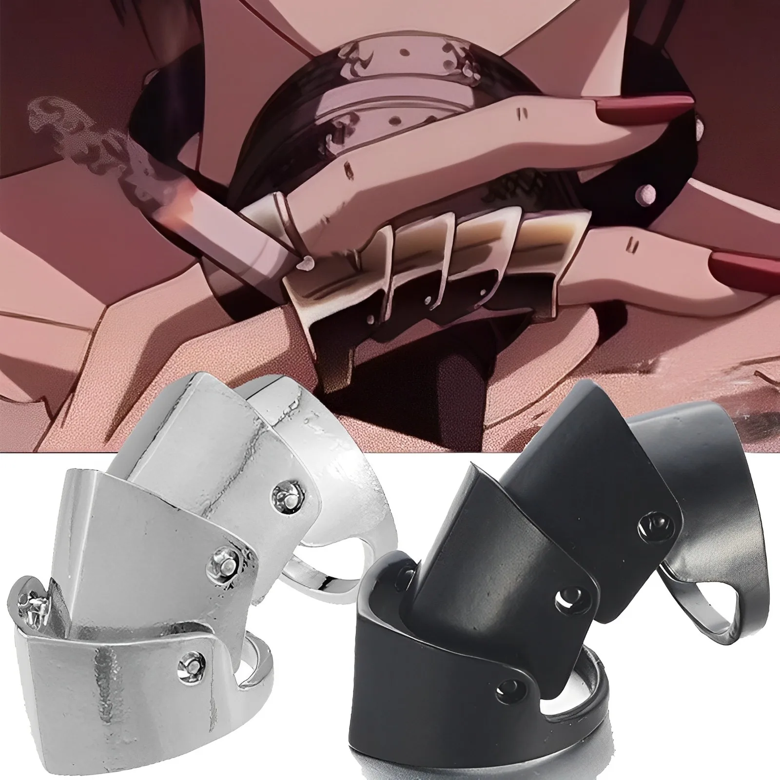 2/1PCS Anime Cosplay Metal Ring Armor Ring Rock Punk Style Movable Joint Rings Unisex Fashion Jewelry Gift Accessories 
2/1PCS Anime Cosplay Metal Ring Armor Ring Rock Punk Style Movable Joint Rings Unisex Fashion Jewelry Gift Accessories