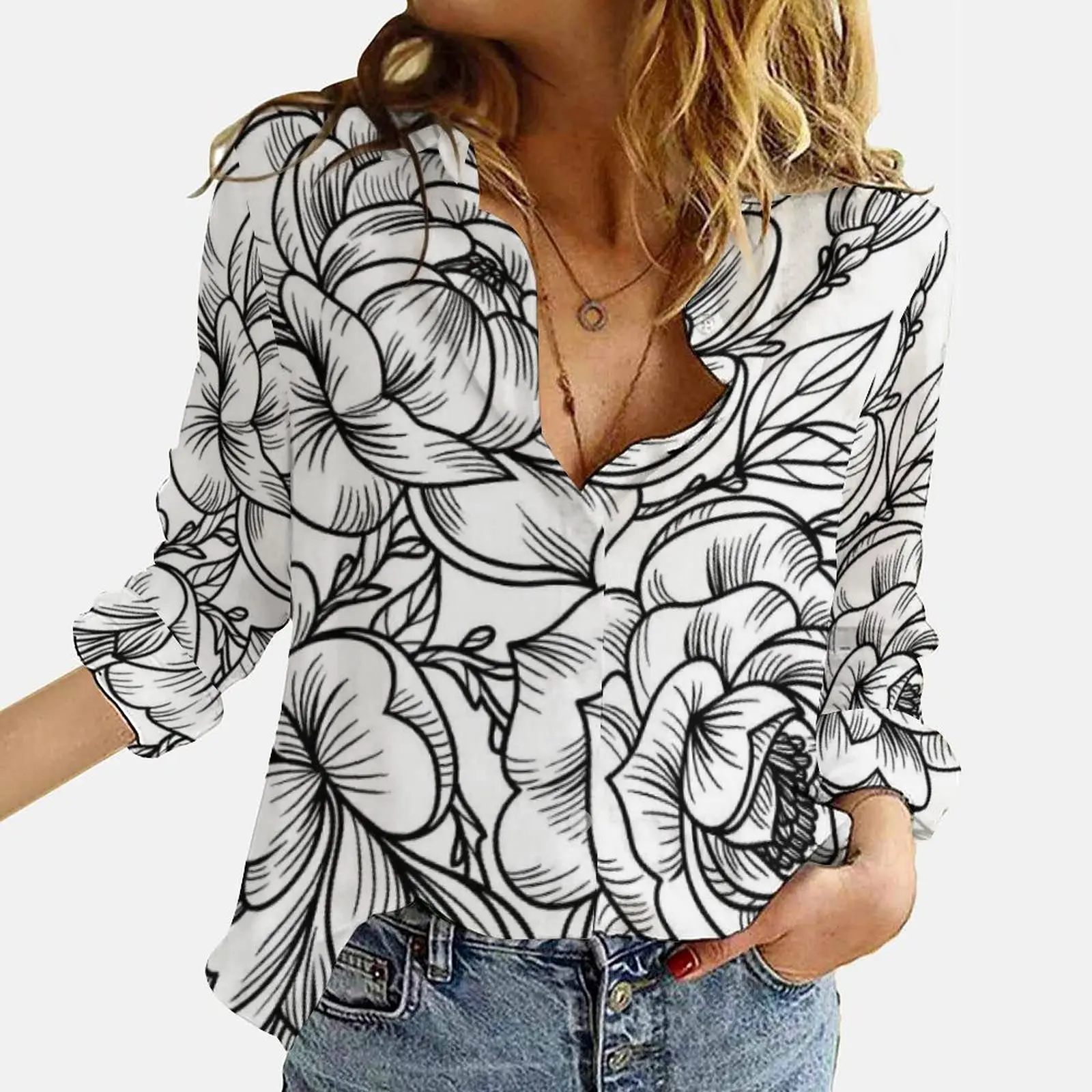 Блузка женская с длинным рукавом, популярная рубашка с 3D цветочным принтом, винтажная Повседневная Свободная рубашка, топы для девушек и женщин
Блузка женская с длинным рукавом, популярная рубашка с 3D цветочным принтом, винтажная Повседневная Свободная рубашка, топы для девушек и женщин