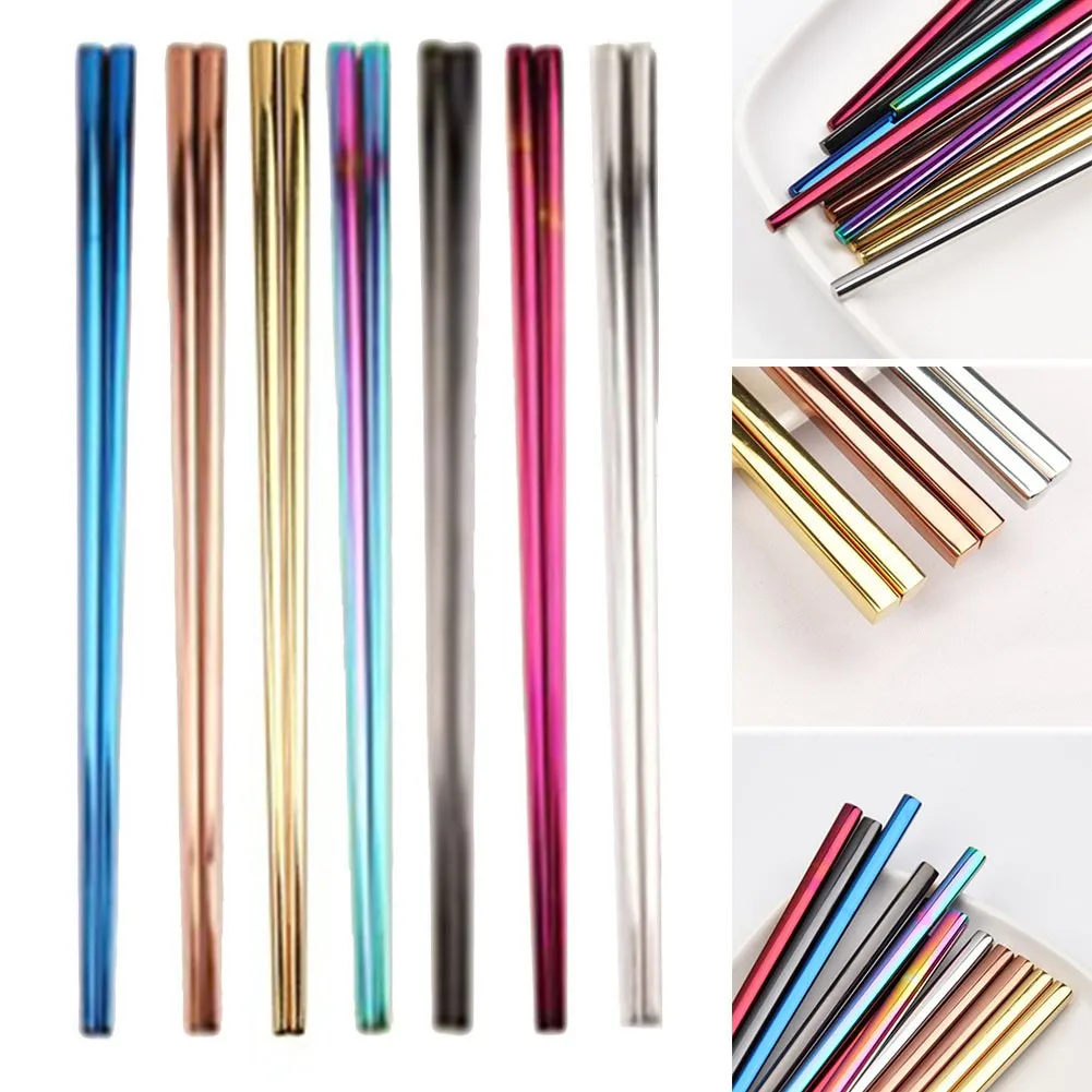 Stainless Steel Chopsticks Portable Non-slip Food Sticks Tableware Chinese Chopsticks Tableware Kitchen Accessories 23cm
Stainless Steel Chopsticks Portable Non-slip Food Sticks Tableware Chinese Chopsticks Tableware Kitchen Accessories 23cm