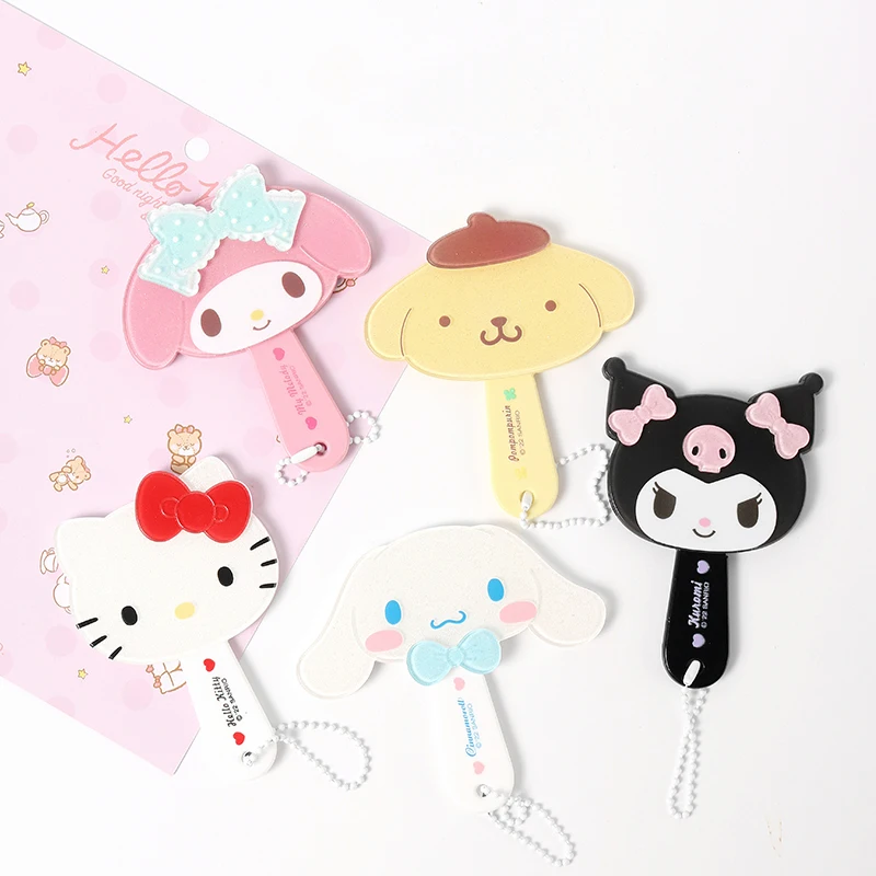 Милый Sanrios аниме My Melody Hellokittys Cinnamoroll Kuromi Mini ручное зеркало для макияжа милый удобный маленький зеркальный кулон 
Милый Sanrios аниме My Melody Hellokittys Cinnamoroll Kuromi Mini ручное зеркало для макияжа милый удобный маленький зеркальный кулон