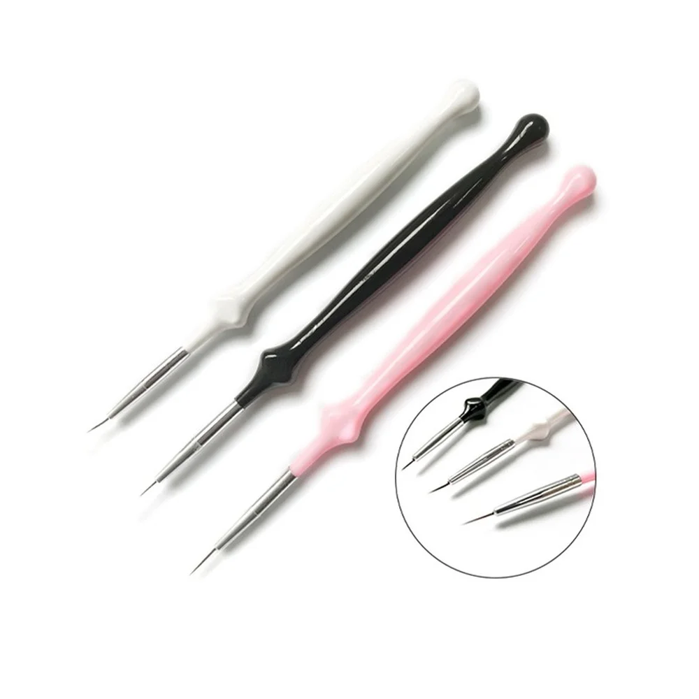 High Quality Nail Supplies Colored Painting Pen Set 3pcs/kit Linear Definition Acrylic Nail Brushes for Wholesale
High Quality Nail Supplies Colored Painting Pen Set 3pcs/kit Linear Definition Acrylic Nail Brushes for Wholesale