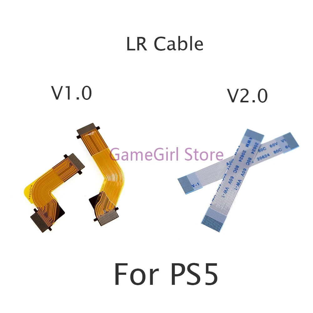 

100pcs Replacement LR Cable for PlayStation 5 PS5 Controller Version V1.0 V2.0 L1 L2 R1 R2 Trigger Button Board Flex Cable