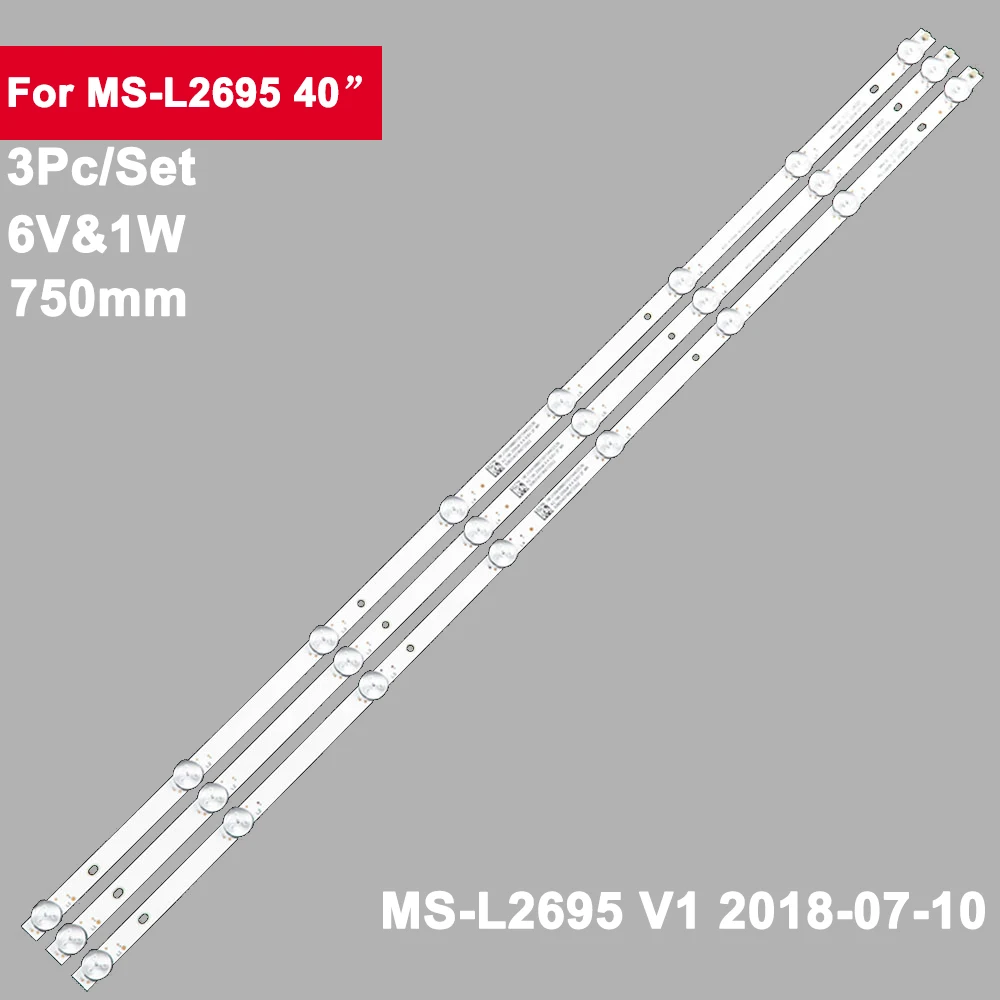 6V 750mm Led Backlight Strips For MS-L2695 V1/8 40inchMS-L2695 V1 2018-07-10 Rtv4019sm EX-40FS001B FOX 40DLE172 
6V 750mm Led Backlight Strips For MS-L2695 V1/8 40inchMS-L2695 V1 2018-07-10 Rtv4019sm EX-40FS001B FOX 40DLE172