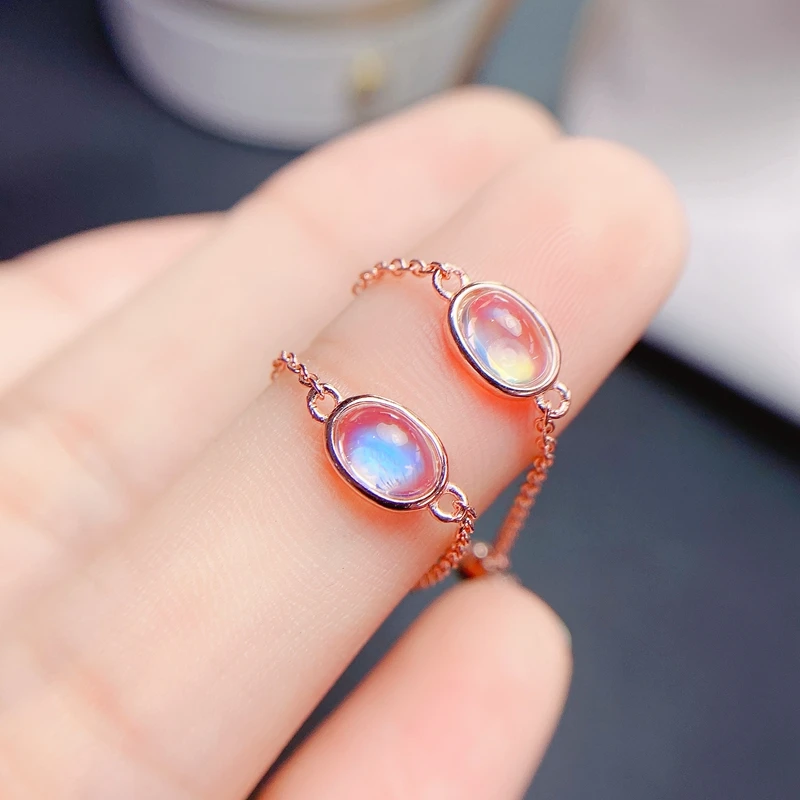 Natural Blue Moonstone Ring 925 Sterling Silver women's crystal clean birthday gift Bow style
Natural Blue Moonstone Ring 925 Sterling Silver women's crystal clean birthday gift Bow style