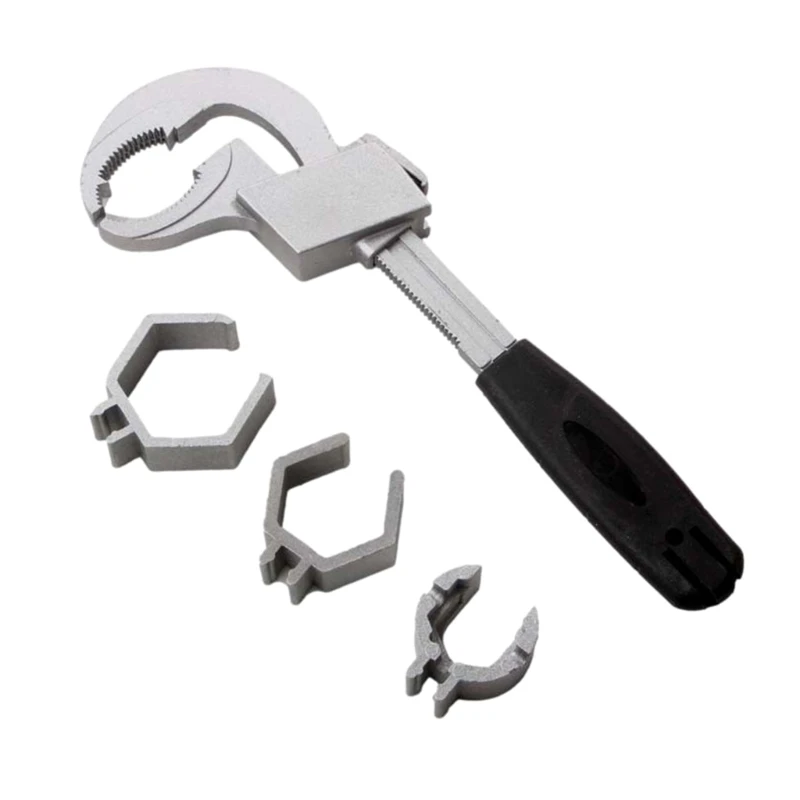 Adjustable Double Ended Multifunctional Aluminum Alloy Opening End Spanners Wrench for Water Pipe Bathroom Repair Tool P15F
Adjustable Double Ended Multifunctional Aluminum Alloy Opening End Spanners Wrench for Water Pipe Bathroom Repair Tool P15F
