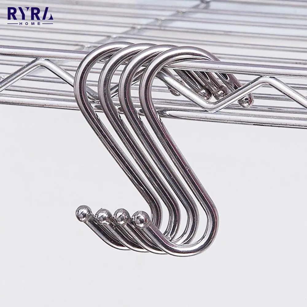 Multi-function Stainless Steel S-Shape Hook Kitchen Bedroom Railing S Hanger Clasp Holder Sundries Hook Hanging Kitchen Storage
Multi-function Stainless Steel S-Shape Hook Kitchen Bedroom Railing S Hanger Clasp Holder Sundries Hook Hanging Kitchen Storage