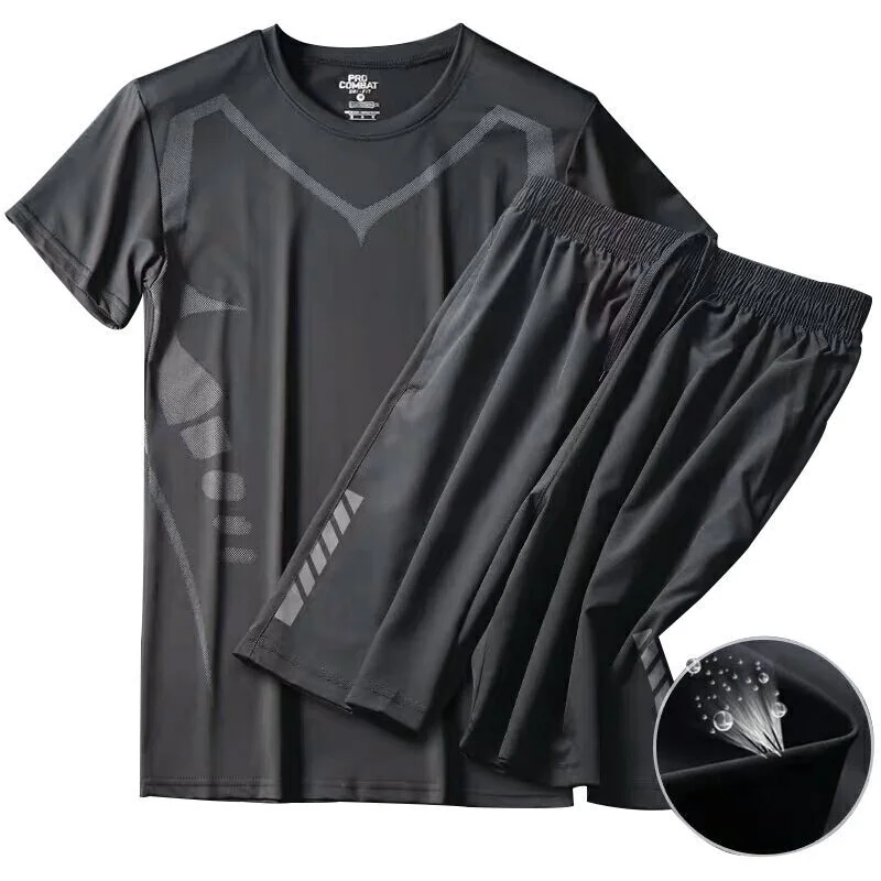 Clothes For Men Men's Quick-Drying Ice Silk Short-Sleeved Sports Suit Spring And Summer Basketball Breathable Vest Running
Clothes For Men Men's Quick-Drying Ice Silk Short-Sleeved Sports Suit Spring And Summer Basketball Breathable Vest Running