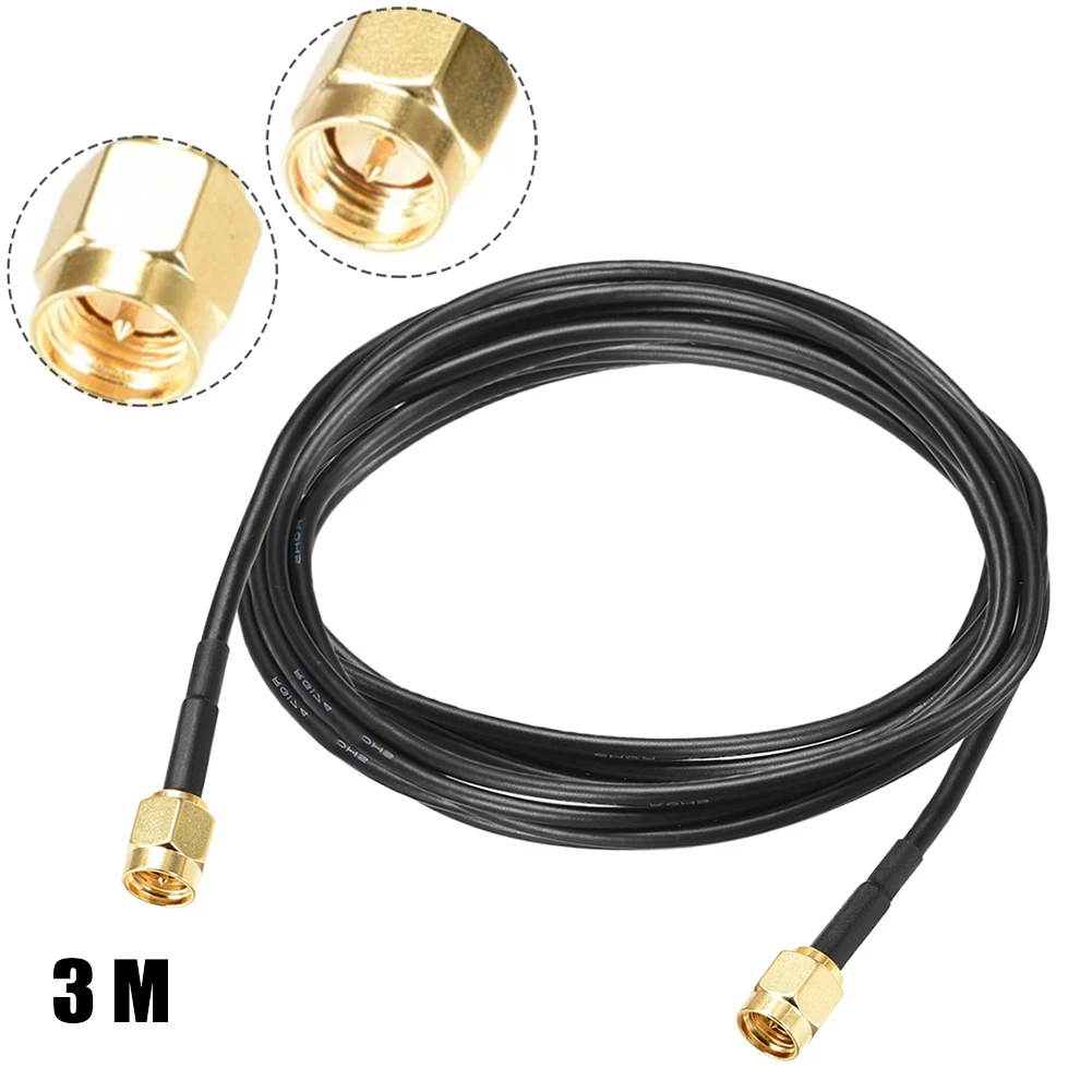 Coaxial Cable RG174 SMA Male To SMA Male RF Coaxial Adapter Connector Copper Cable Extension For Wi-Fi Antenna Signal
Coaxial Cable RG174 SMA Male To SMA Male RF Coaxial Adapter Connector Copper Cable Extension For Wi-Fi Antenna Signal