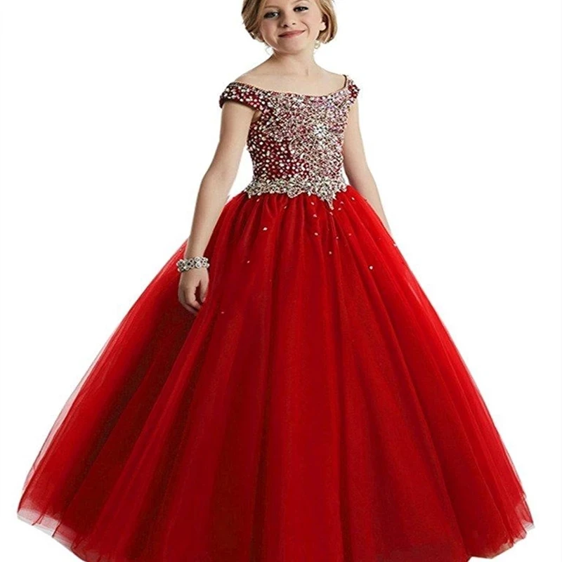 

Новые блестящие платья с поясом на одно плечо для девочек, детские платья принцессы для дня рождения