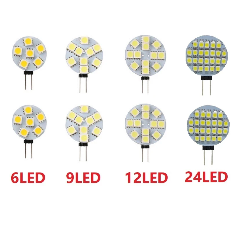 Светодиодная лампа G4 5050 SMD 12 В DC, сменные галогенные лампы для прожекторов, круглые плоские пластины, 12 светодиосветодиодный, 24 светодиода
Светодиодная лампа G4 5050 SMD 12 В DC, сменные галогенные лампы для прожекторов, круглые плоские пластины, 12 светодиосветодиодный, 24 светодиода