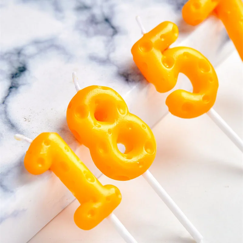 Cheese Number Candles Cheese Plug-ins Birthday Candles Cake Decorations Birthday Candles Smokeless Candles Festive Supplies
Cheese Number Candles Cheese Plug-ins Birthday Candles Cake Decorations Birthday Candles Smokeless Candles Festive Supplies