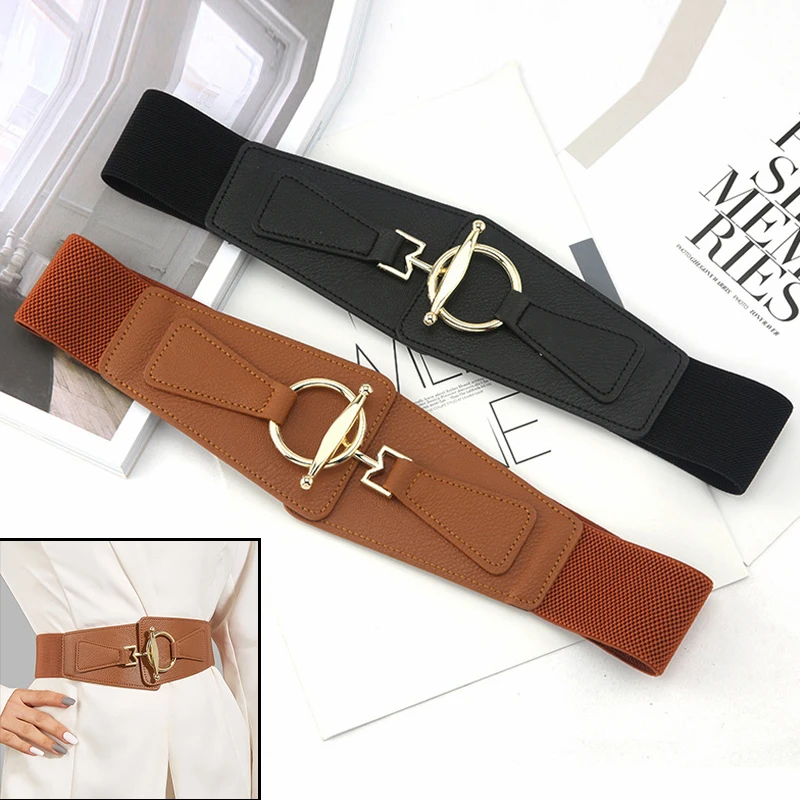 Fashion Corset Wide Belts Pu Leather Elastic Female Waistband for Women Waist Belt Body Corset Cummerbund Dress Decoration Belts
Fashion Corset Wide Belts Pu Leather Elastic Female Waistband for Women Waist Belt Body Corset Cummerbund Dress Decoration Belts