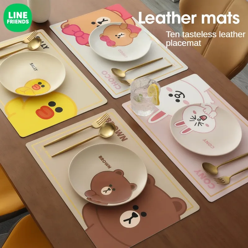 LINE FRIENDS BROWN CONY SALLY kawaii Cartoon PU Placemat Waterproof and oilproof Table Mat Bowl Coaster Non-slip Pad Mouse pad
LINE FRIENDS BROWN CONY SALLY kawaii Cartoon PU Placemat Waterproof and oilproof Table Mat Bowl Coaster Non-slip Pad Mouse pad