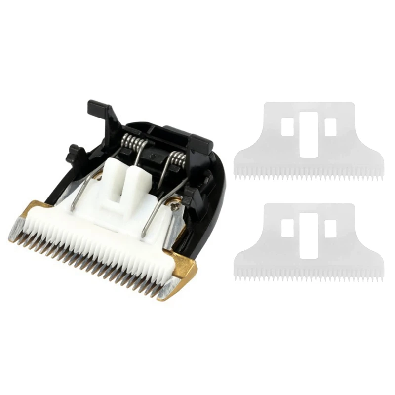 2 Pcs Ceramic Cutter Blade Replacement Electric Hair Clipper Trimmer, Black & White
2 Pcs Ceramic Cutter Blade Replacement Electric Hair Clipper Trimmer, Black & White