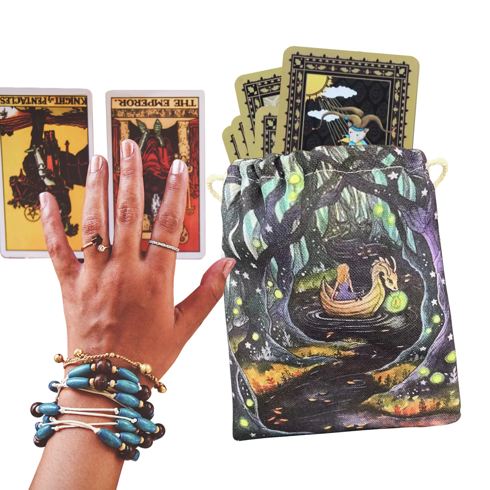 Tarot Card Bag Small Drawstring Pouch Tarot Deck Bags And Pouches Portable Travel Gift Bag Family Playing Card Game Accessories
Tarot Card Bag Small Drawstring Pouch Tarot Deck Bags And Pouches Portable Travel Gift Bag Family Playing Card Game Accessories