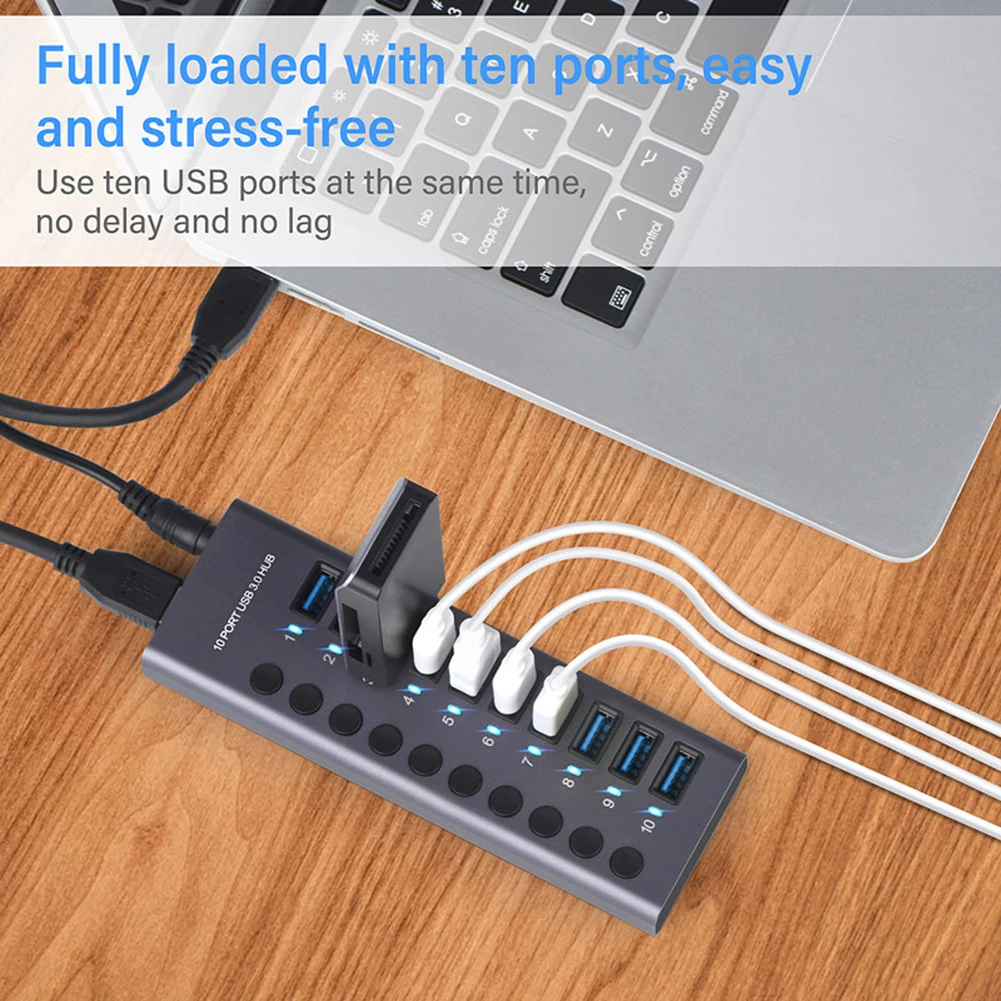 Aluminum Alloy HUB Docking Station 10 in 1 10 Ports Multi Splitter Adapter 5Gbps USB Thunderbolt Hub Usbc Hub Usb Hub Hub Usb
Aluminum Alloy HUB Docking Station 10 in 1 10 Ports Multi Splitter Adapter 5Gbps USB Thunderbolt Hub Usbc Hub Usb Hub Hub Usb