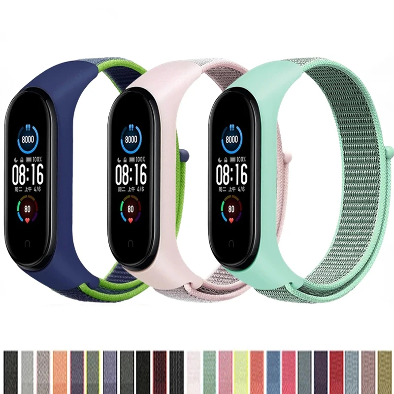Ремешок нейлоновый для xiaomi mi band 6 7, браслет для наручных часов, браслет для Mi band, Спортивная петля для mi band 6 5 4 3
Ремешок нейлоновый для xiaomi mi band 6 7, браслет для наручных часов, браслет для Mi band, Спортивная петля для mi band 6 5 4 3