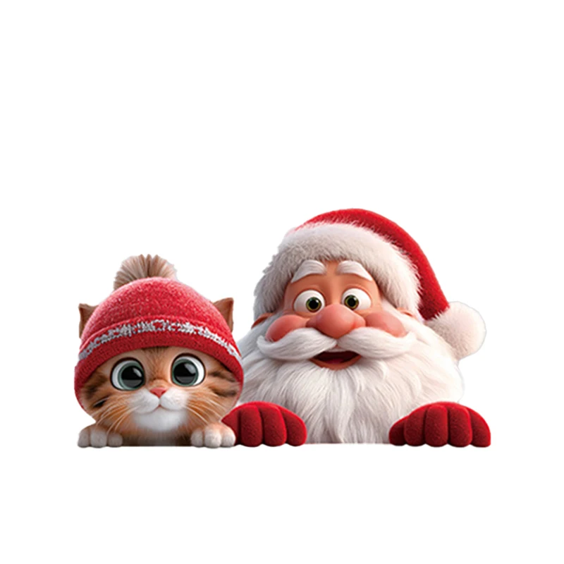 Рождественский кот, наклейки на окно, ПВХ
Рождественский кот, наклейки на окно, ПВХ